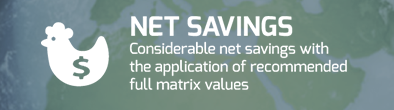 NET SAVINGS: Considerable net savings with the application of recommended full matrix values