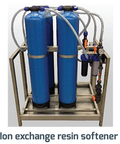 Ion exchange resin softener