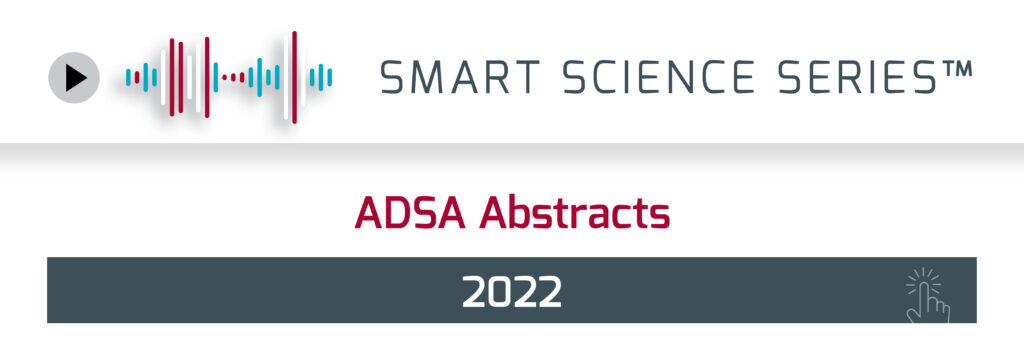 Website banner related to the ADSA 2022 Abstracts